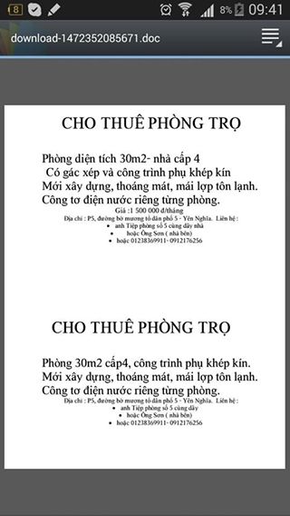 cho-thue-phong-tro-so-p5-duong-bo-muong-to-dan-pho-5-yen-nghia